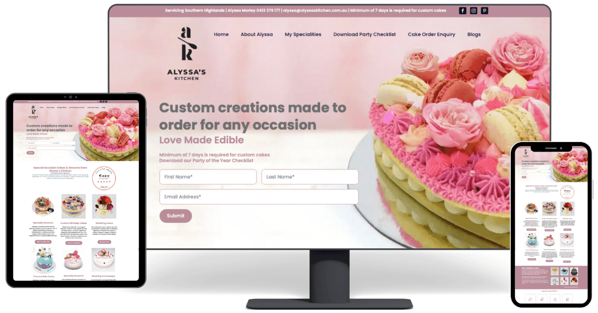 Alyssa’s Kitchen is a bespoke bakery specialising in creating beautiful, custom cakes and desserts for all occasions. Founded by Alyssa after a significant career shift from the corporate world, the bakery combines passion, skill, and personal touch to deliver delightful culinary creations.