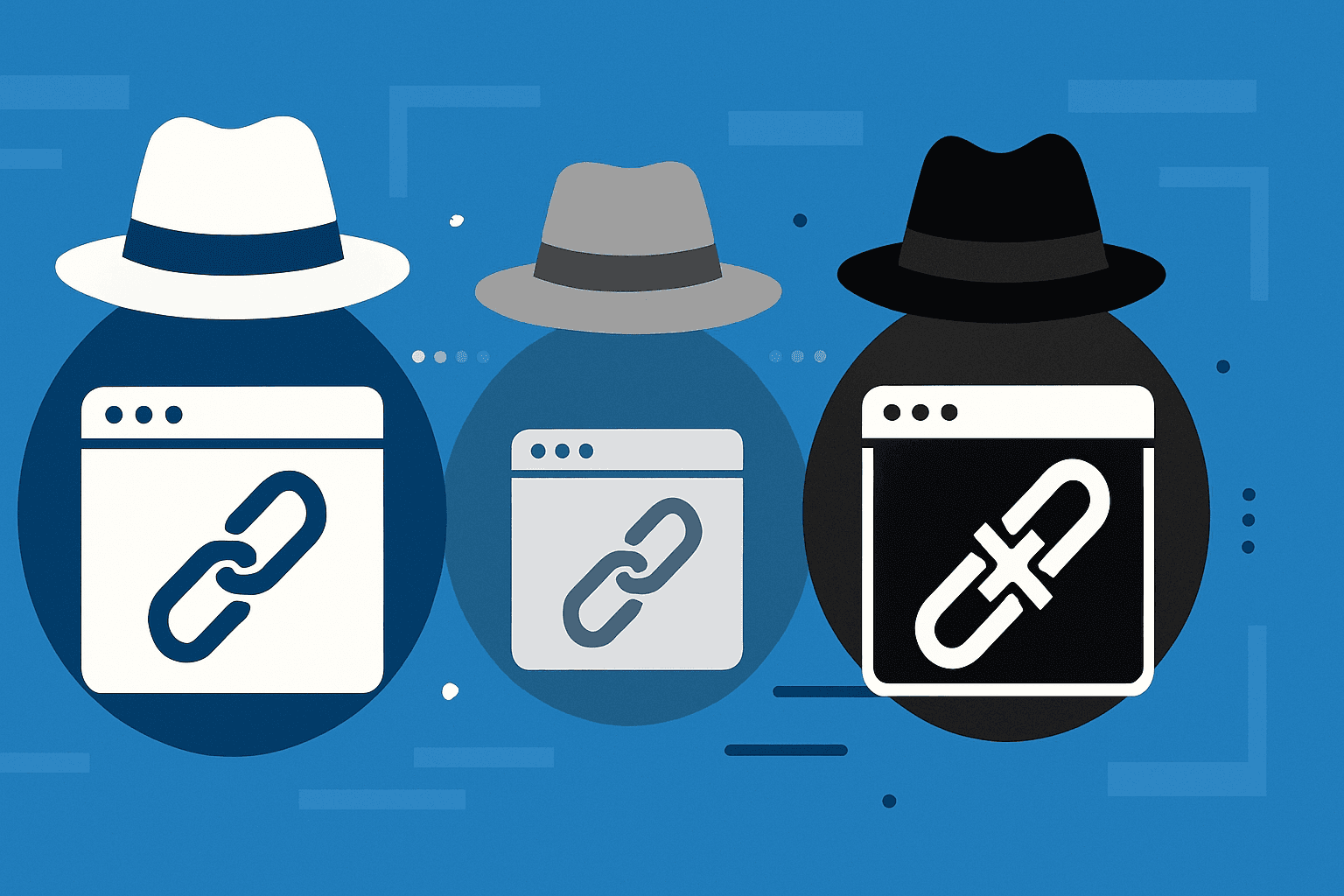 Understanding White Hat, Grey Hat, and Black Hat Backlinking: A Comprehensive Guide