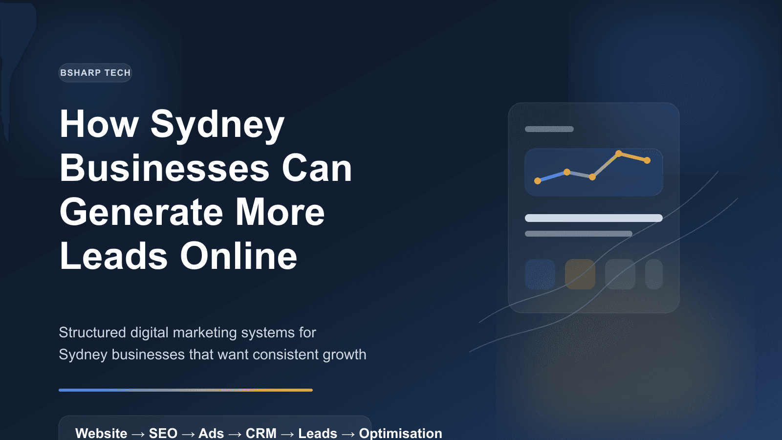 Sydney skyline inspired digital marketing featured image for the article How Sydney Businesses Can Generate More Leads Online