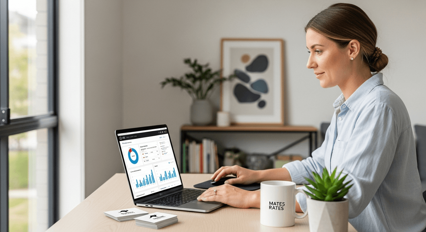 Small business owner in Macarthur region reviewing online lead generation results