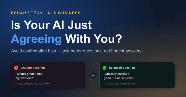 How to Avoid Confirmation Bias When Using AI