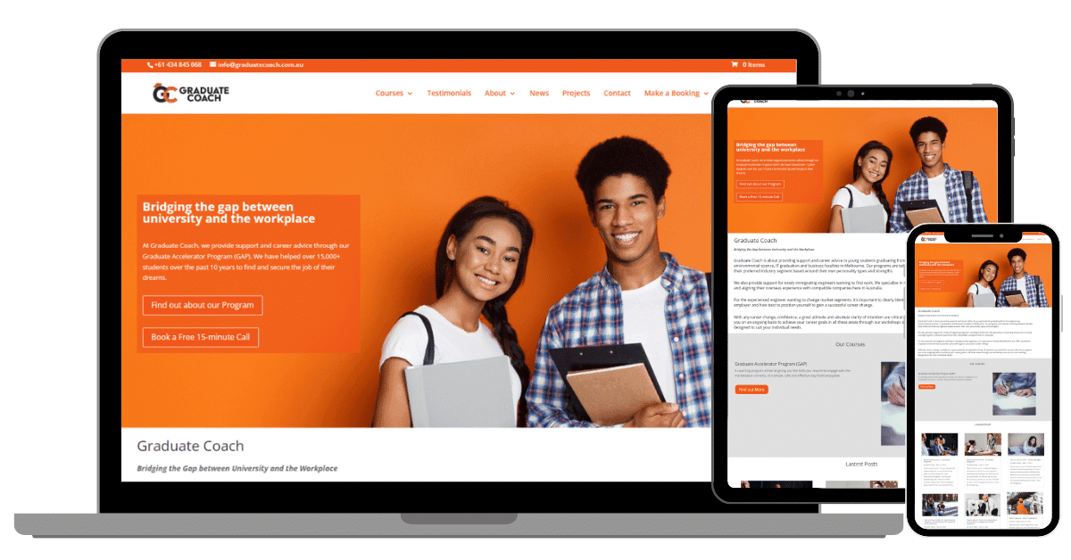 Graduate Coach provides support and career advice to young students graduating from engineering, environmental science, IT graduation and business.