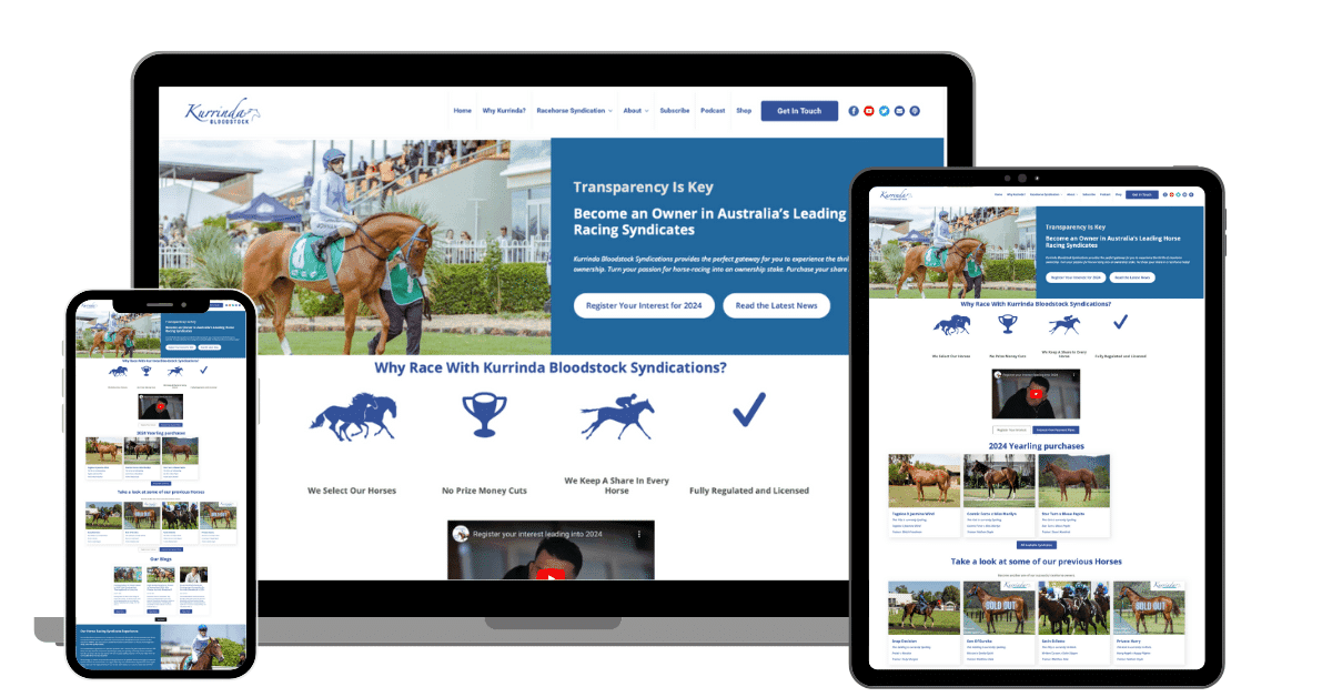 Kurrinda Bloodstock Syndications provides the perfect gateway for you to experience the thrills of racehorse ownership. Turn your passion for horse-racing into an ownership stake. Purchase your share in a racehorse today!