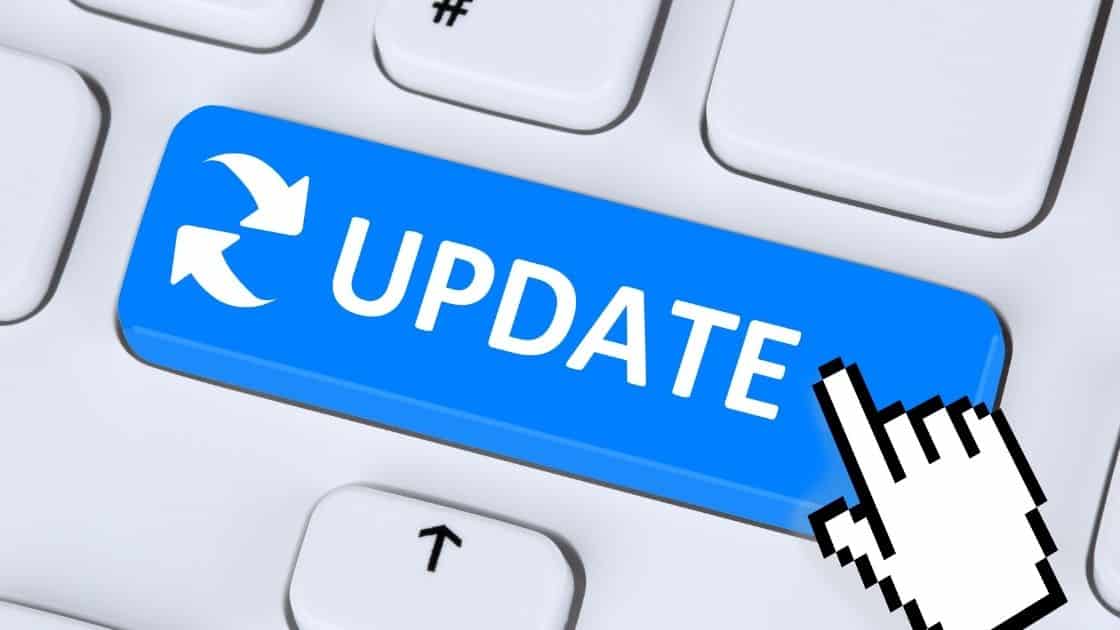 Update button on a keyboard