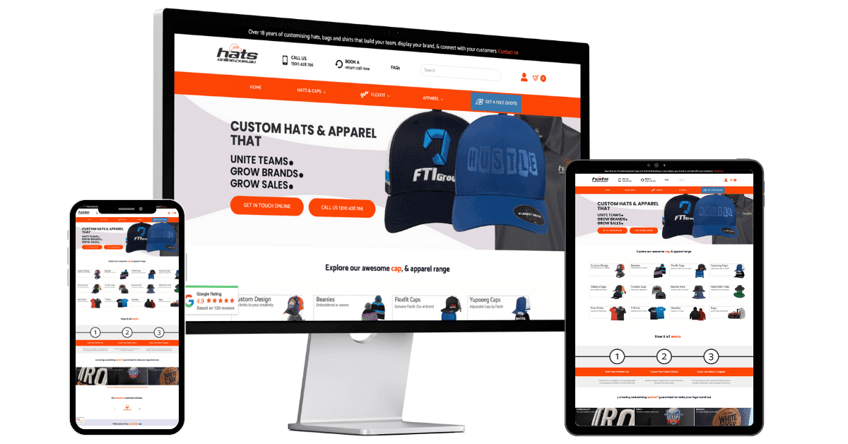 Hats Online is a proud Australian business founded in early 2005 by David Curran. The company specialises in supplying hats, caps, bags, shirts, and a range of other promotional merchandise to Australian businesses of all sizes and industries.